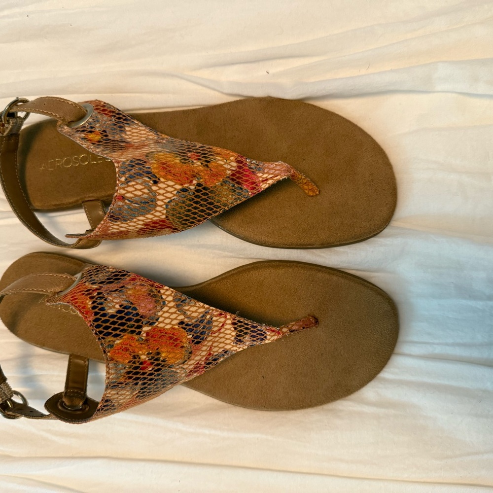 AEROSOLES Colorful Patterned Sandals - Picture 3 of 6